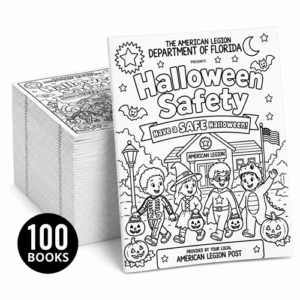 Halloween Coloring Book 100 Pack