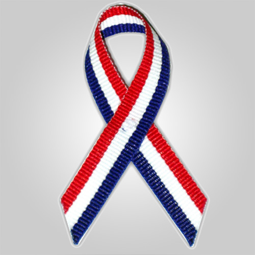 Red/White/Blue Cloth Ribbon pin